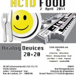 Flyers Acid Food Concept